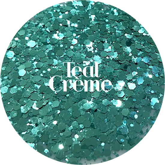 Polyester Glitter - Teal Cr&egrave;me by Glitter Heart Co.&trade; {1}