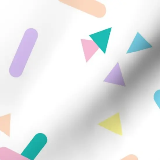 Various Fabrics by the Yard or Fat Quarter Sprinkles Pink White 80S Colorful Party Blue Geometric Kids Custom Printed Fabric by Spoonflower {7}