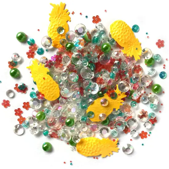 Buttons Galore Sparkletz DIY Craft Embellishments 30 Grams - 3 Packs of Tropical Delight {1}