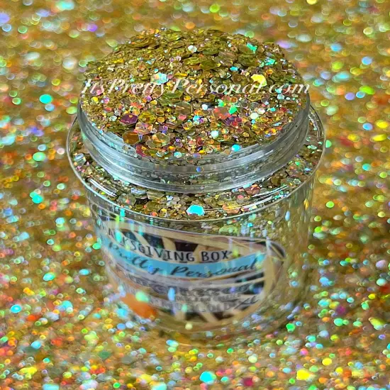 “Autumn Hayride Gold XL"- Gramglitter (HOLOGRAM) {3}