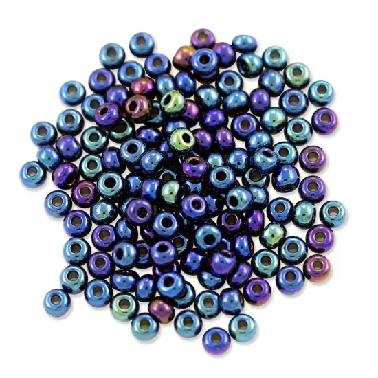 Czech Seed Beads - 6/0 Blue Iris (10 Grams) {1}