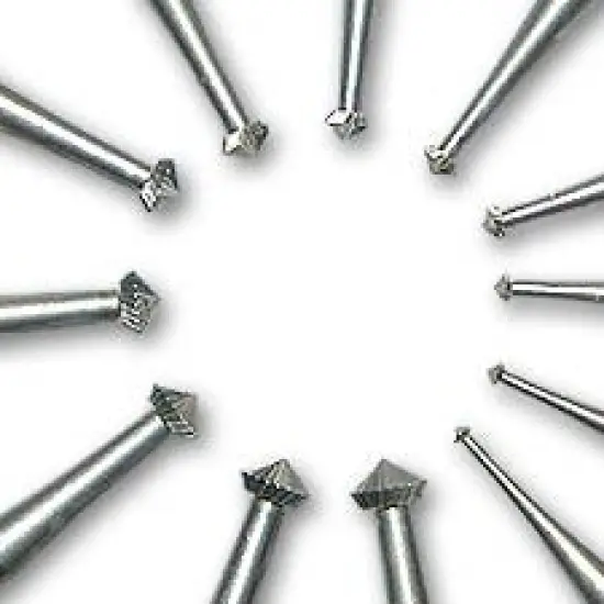 45* Hart Burs 12pc Set for Jewelry Making {1}