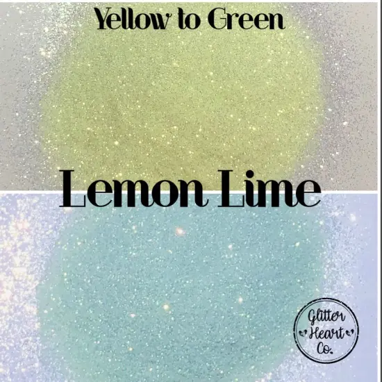 Polyester Glitter - Lemon Lime Color Changing by Glitter Heart Co.™ {3}