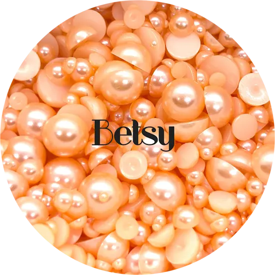 Flatback Resin Pearl Mix - Betsy by Glitter Heart Co.&trade; {1}