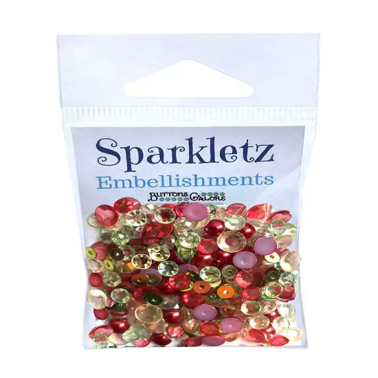 Buttons Galore Sparkletz DIY Craft Embellishments 30 Grams - 3 Packs of Home Spun Holiday {2}