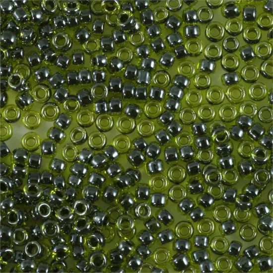 Miyuki Round Rocaille Seed Bead 15/0 Color Lined Forest Green {3}