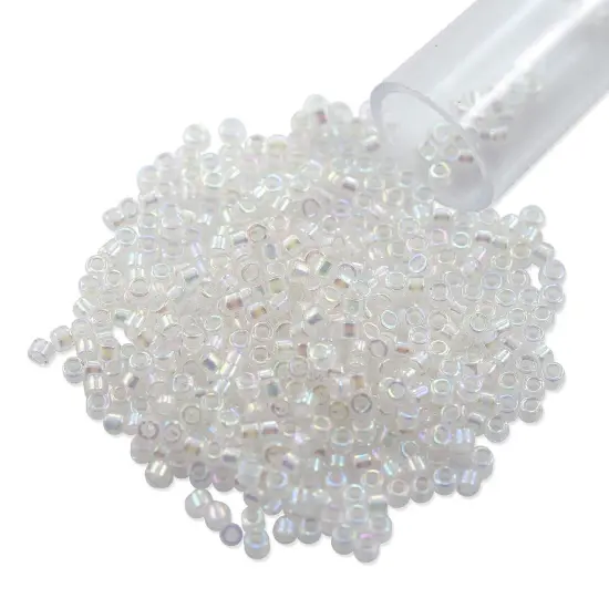 Miyuki Delica Seed Bead 11/0 Transparent Cream AB {1}