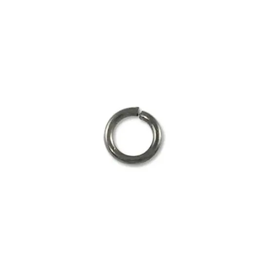JewelrySupply Jump Ring - Open 5mm Gun Metal Plated (100-Pcs) {1}