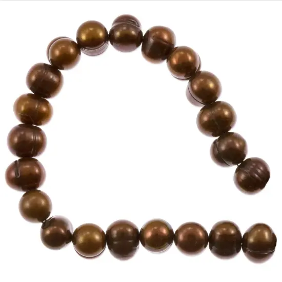 Freshwater Potato Pearl Antique Copper 8-9mm (16 inch Strand) {1}