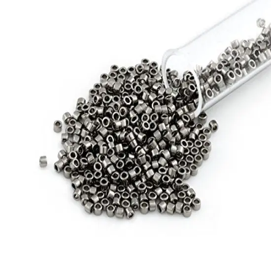 Miyuki Delica Seed Bead 11/0 Nickel Plated Metallic {1}
