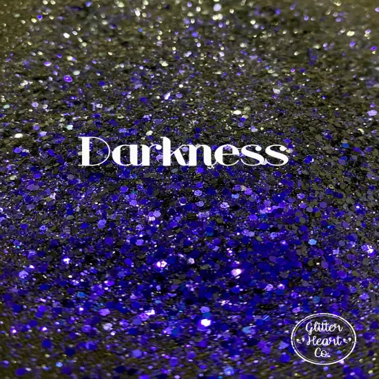 Polyester Glitter - Darkness by Glitter Heart Co.™ {3}