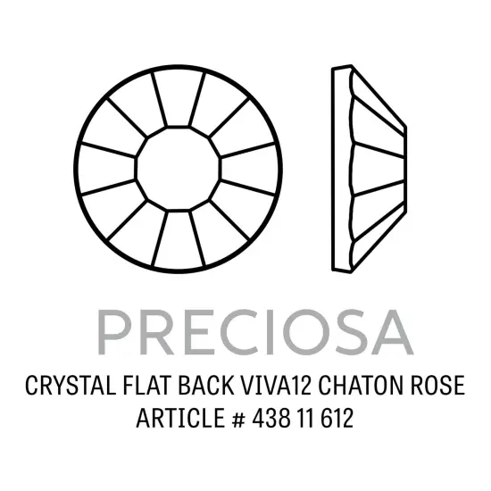 Preciosa Crystal VIVA12 Flat Back Rhinestone 4.7mm (SS20) Peridot (Package of 50) {2}