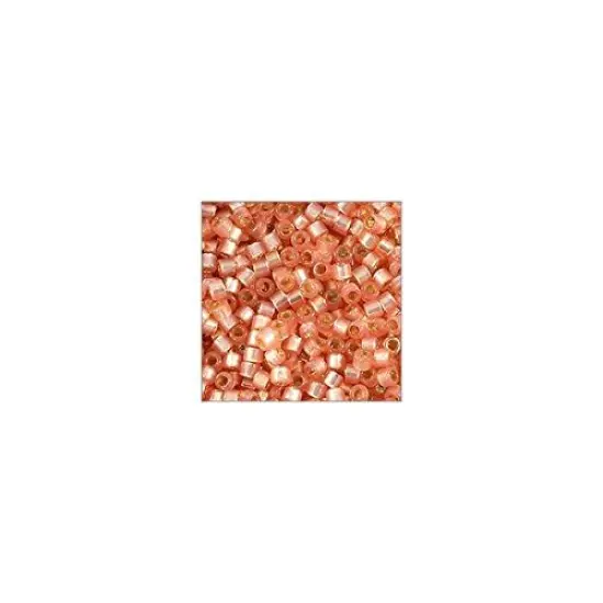 Miyuki Delica Seed Bead 11/0 Silver Lined Dusty Orange {4}