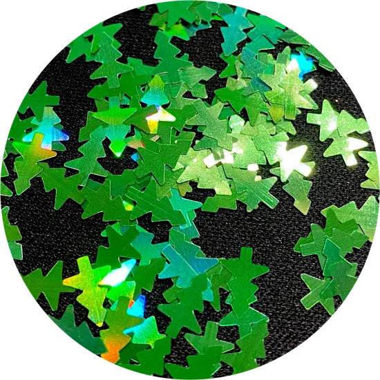 Polyester Glitter - Christmas Tree Glitter Shape by Glitter Heart Co.&trade; {1}
