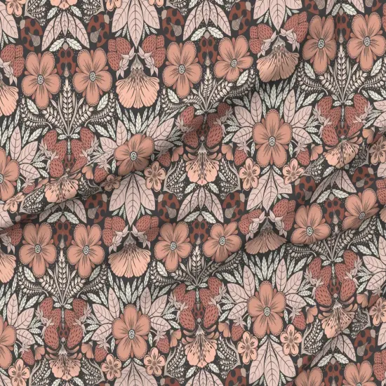 Various Fabrics by the Yard or Fat Quarter Botanical Fruit Flower Insect Rose Berries Custom Printed Fabric by Spoonflower {6}