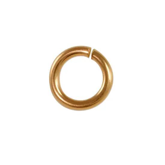 Twist and Lock Jump Ring 8mm Rose Gold Filled (1-Piece) {1}