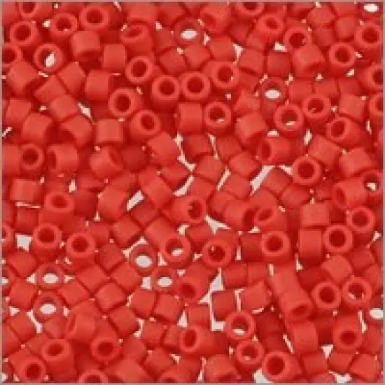 Miyuki Delica Seed Bead 11/0 Matte Red Opaque {2}