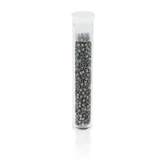 Miyuki Delica Seed Bead 11/0 Matte Grey AB {5}