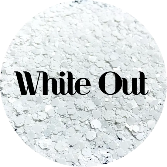 Polyester Glitter - White Out by Glitter Heart Co.&trade; {1}