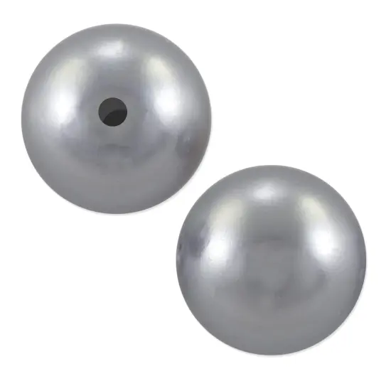 Preciosa Crystal Nacre Round Pearl 6mm Light Grey (Package of 20) {1}