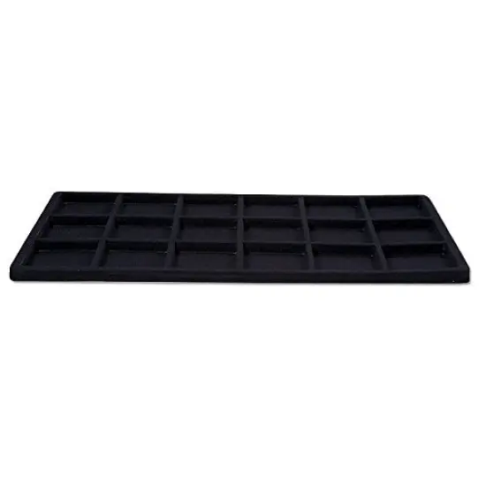 Flocked Insert Standard Size 3x6 Black {2}