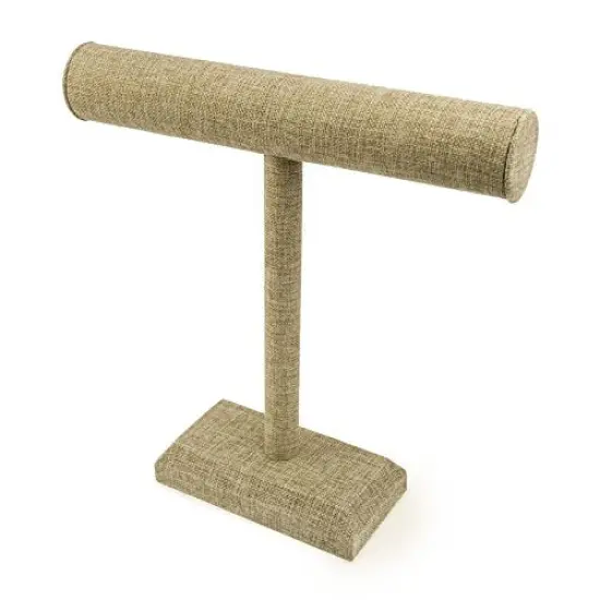 T-bar Jewelry Display 12"x12" Burlap Bracelet and Necklace Display {1}