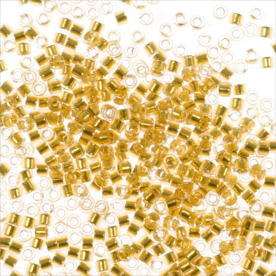 Miyuki Delica Seed Bead 11/0 24k Gold Lined Crystal {3}