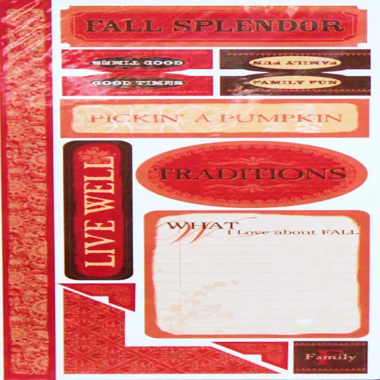 Deja Views Fall Cardstock Die-Cut Stickers {1}