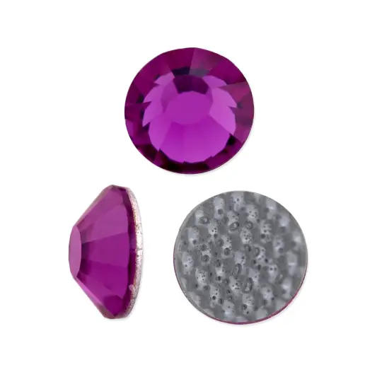 Preciosa Crystal VIVA12 Hotfix Rhinestone 3mm (SS12) Fuchsia (Package of 50) {1}