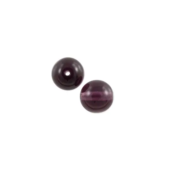 JewelrySupply Czech Pressed Glass Round Beads 4mm Amethyst (Package of 10) {1}