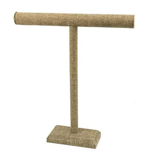 T-Bar Display Extra Tall 14"x18" Burlap Jewelry Display for Necklaces {1}