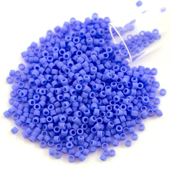 Miyuki Delica Seed Bead 11/0 Matte Cornflower Blue Opaque {1}