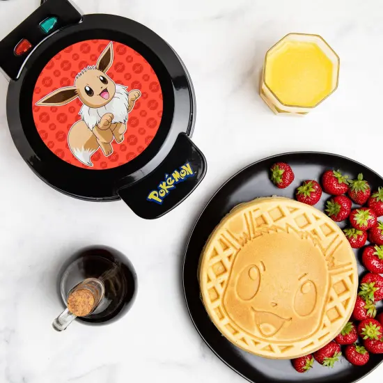 Uncanny Brands Pokemon Eevee Waffle Maker {1}