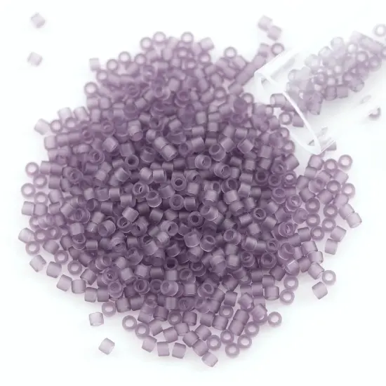 Miyuki Delica Seed Bead 11/0 Matte Transparent Purple {1}