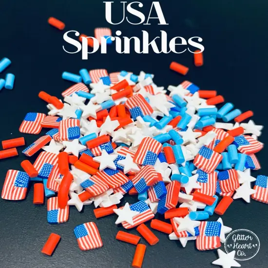 Fake Sprinkles - USA Sprinkles by Glitter Heart Co.&trade; {2}