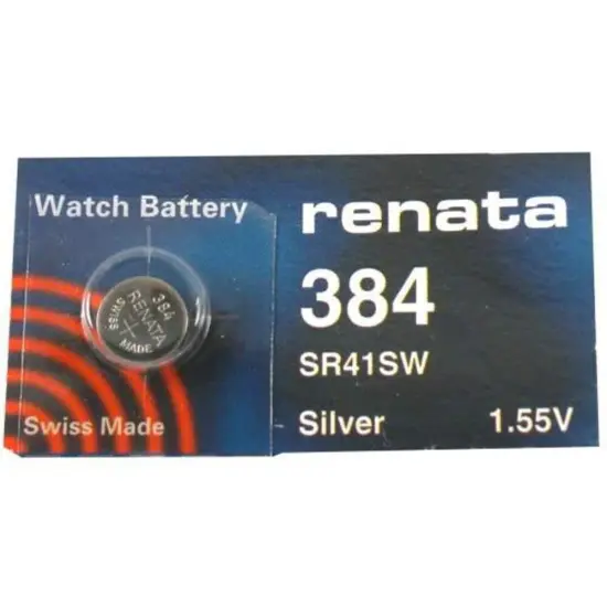 Renata 384 Silver Oxide Watch Battery Sr41sw {1}
