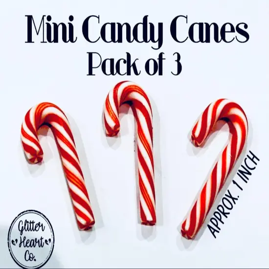 Fake Mini Candy Canes by Glitter Heart Co.&trade; {2}