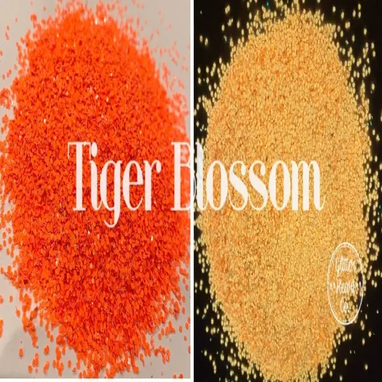 Polyester Glitter - Tiger Blossom - Glow in the Dark by Glitter Heart Co.&trade; {3}