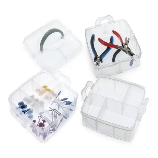 Handheld Stackable Jewelry Organizer -Customize Storage with Removable Dividers {2}