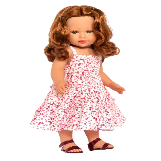Pretty in Pink: Floral Maxi Dress for Kennedy and Friends Dolls-18 Inch Doll Clothes {1}