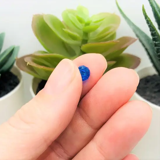 4, 20 or 50 Pieces: 6x8 mm Teardrop Dark Blue Imitation Crystal September Birthstone Beads {5}