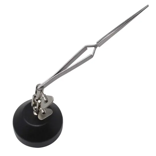 Helping Third Hand Base with Cross-Locking Tweezers Adjustable Vise for Soldering and Jewelry Making {1}