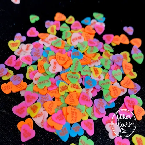 Fake Conversation Hearts by Glitter Heart Co.&trade; {2}