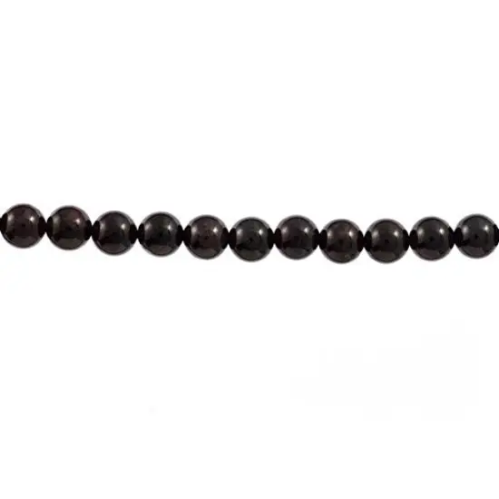 8mm Round Garnet Beads (16" Strand) {1}