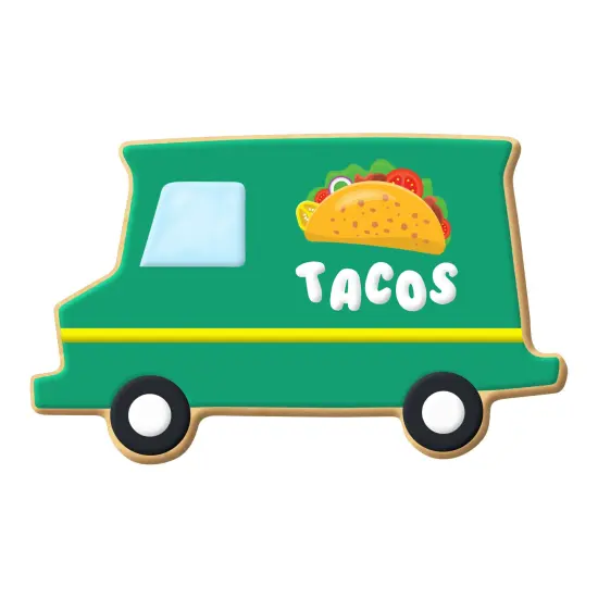 Delivery Truck Cookie Cutter 4 1/8 in, CookieCutter.com, Tin Plated Steel, Handmade in the USA {6}