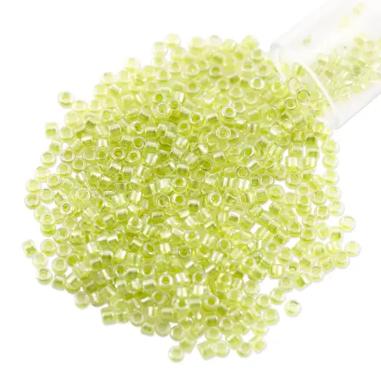 Miyuki Delica Seed Bead 11/0 Color Lined Pale Green {1}