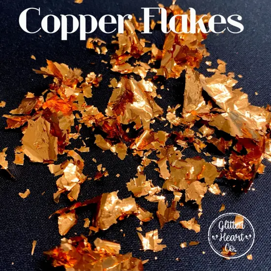 Polyester Glitter - Copper Flakes by Glitter Heart Co.&trade; {2}