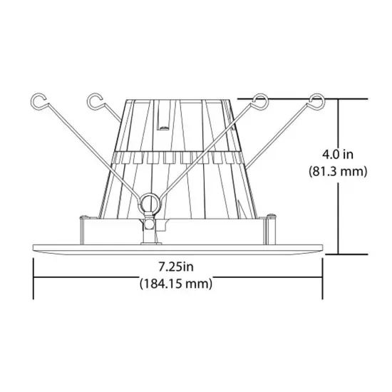 DCG Series 6 in. White Gimbal LED Recessed Downlight, 5000K Natural Light {2}