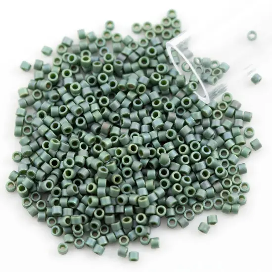 Miyuki Delica Seed Bead 11/0 Matte Opaque Glazed Luster Light Teal {1}