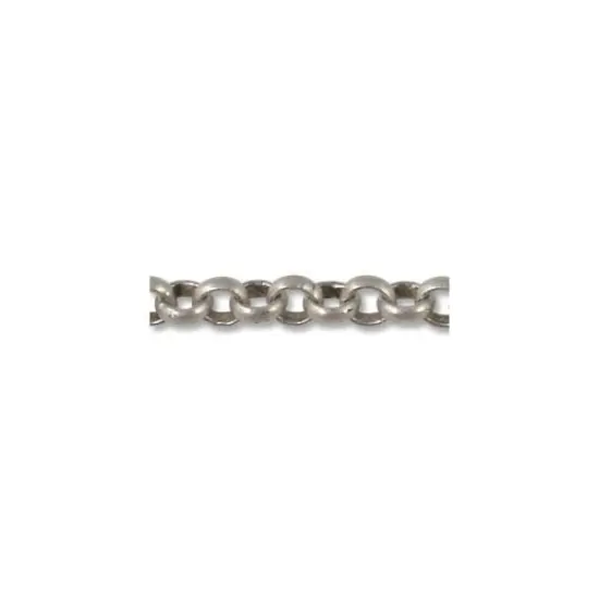 JewelrySupply 2mm Antique Silver Plated Rolo Chain (Priced per Foot) {1}